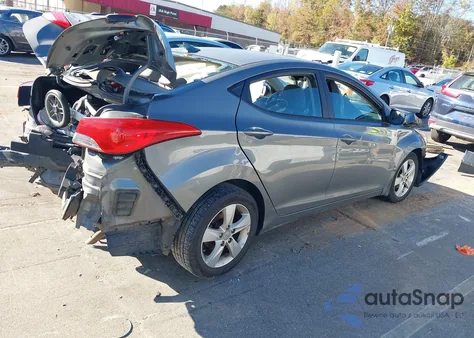 2013 Hyundai Elantra Gls z USA, uszkodzony, nr VIN 5NPDH4AE5DH282186